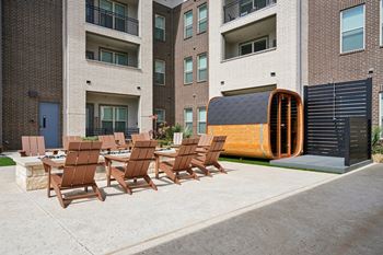 Courtyard with fire pit